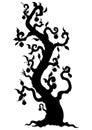 Fantasy tree silhouette