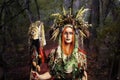 Fantasy tribal shaman woman Royalty Free Stock Photo