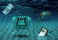 Fantasy Underwater scene