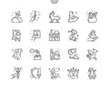 Fantasy 2 Well-crafted Pixel Perfect Vector Icons Royalty Free Stock Photo