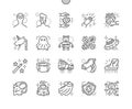 Fantasy Well-crafted Pixel Perfect Vector Thin Line Icons 30 2x Grid for Web Graphics and Apps.