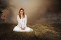 Fantasy Woman, Imagaination, Peace, Hope, Love Royalty Free Stock Photo