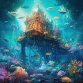 Fantasy world under water