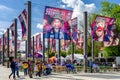 Fanzone in city Kosice during ice hockey championship 2019