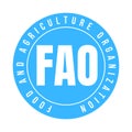 FAO food and agriculture organization symbol icon Royalty Free Stock Photo