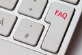 FAQ the abbreviation used on the Internet can be found on the enter key of a keyboard Royalty Free Stock Photo