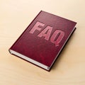 FAQ book. Frequently asked question.