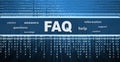 FAQ conceptual design Royalty Free Stock Photo