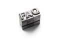 FAQ, FAQs, frequently, frequent, ask, question, letterpress