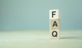 FAQ - Frequently asked questions concept. Collection of frequently asked questions on any topic and answers