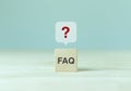 FAQ - Frequently asked questions concept. Collection of frequently asked questions on any topic and answers