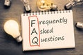 FAQ Royalty Free Stock Photo