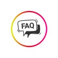 FAQ icon. Frequently asked questions. Help sign.