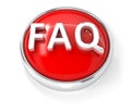 FAQ icon on glossy red round button