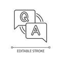 FAQ pixel perfect linear icon