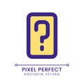 FAQ pixel perfect RGB color ui icon Royalty Free Stock Photo