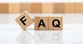 Faq questions answers help support information service customer assistance query problem solution guidance knowledge base tutorial Royalty Free Stock Photo