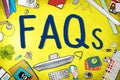 FAQS Frequently Asked Questions Information Concept