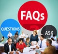 FAQs Frequently Asked Questions Solution Concept Royalty Free Stock Photo
