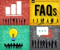 FAQs Guidance Answers Questions Feedback Concept