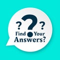 FAQS and queries a question mark background for social talk