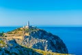 Far Formentor lighthouse at Mallorca, Spain Royalty Free Stock Photo