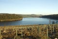 A far side view of Langsett reservior Royalty Free Stock Photo