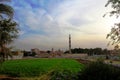 Far view of Abou el oyoun mosque in Dayrout in Assyut Royalty Free Stock Photo