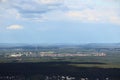 Far view on Hilpoltstein from Schlossberg (Heideck) Royalty Free Stock Photo