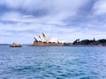 A far view of the Sydney Opera House in a beautiful sunny day.