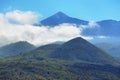 Far view of Teide volcano from Masca road in Tenerife island, Spain Royalty Free Stock Photo