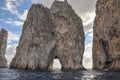 Faraglioni of Capri view from the sea