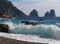 Faraglioni Rock formation on island Capri Royalty Free Stock Photo