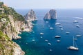 Faraglioni rocks, Capri island, in daylight Royalty Free Stock Photo