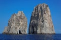 Faraglioni rocks at Capri island, Mediterranean Sea, Italy Royalty Free Stock Photo