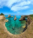 Faraglioni at Torre Sant Andrea, Italy