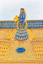 Faravahar on the Zoroastrian temple