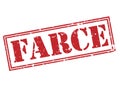 Farce red stamp Royalty Free Stock Photo