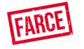 Farce rubber stamp Royalty Free Stock Photo