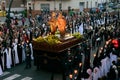 The farewell in the Easter Week Procession of the Brotherhood of Jesus in his Third Fall on Holy Monday in Zamora, Spain.