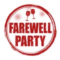 Farewell party sign or stamp