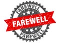 Farewell stamp. farewell grunge round sign.