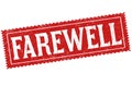 Farewell sign or stamp