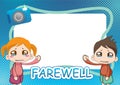 farewell. Vector illustration decorative design