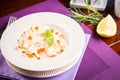 Farfalle with basil and caviar