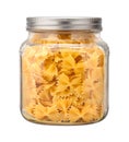 Farfalle Bow Tie Pasta in a Glass Jar Royalty Free Stock Photo