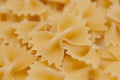 Farfalle italian pasta - close-up Royalty Free Stock Photo