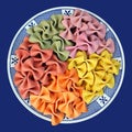 Farfalle italian pasta Royalty Free Stock Photo