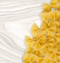 Farfalle pasta dry