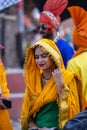 Punjabi sikh performing bhangra dance at surajkund craft fair